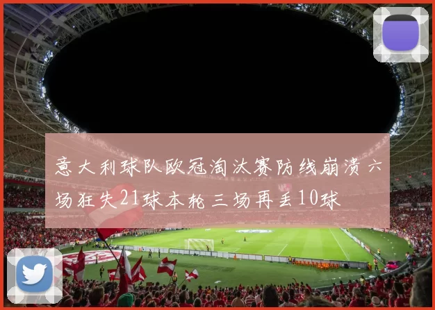意大利球队欧冠淘汰赛防线崩溃六场狂失21球本轮三场再丢10球